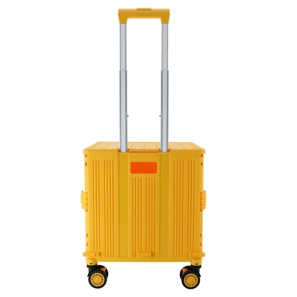 Foldable Utility Crate With 360° Spinner Wheels & Telescopic Handle. Picture 1