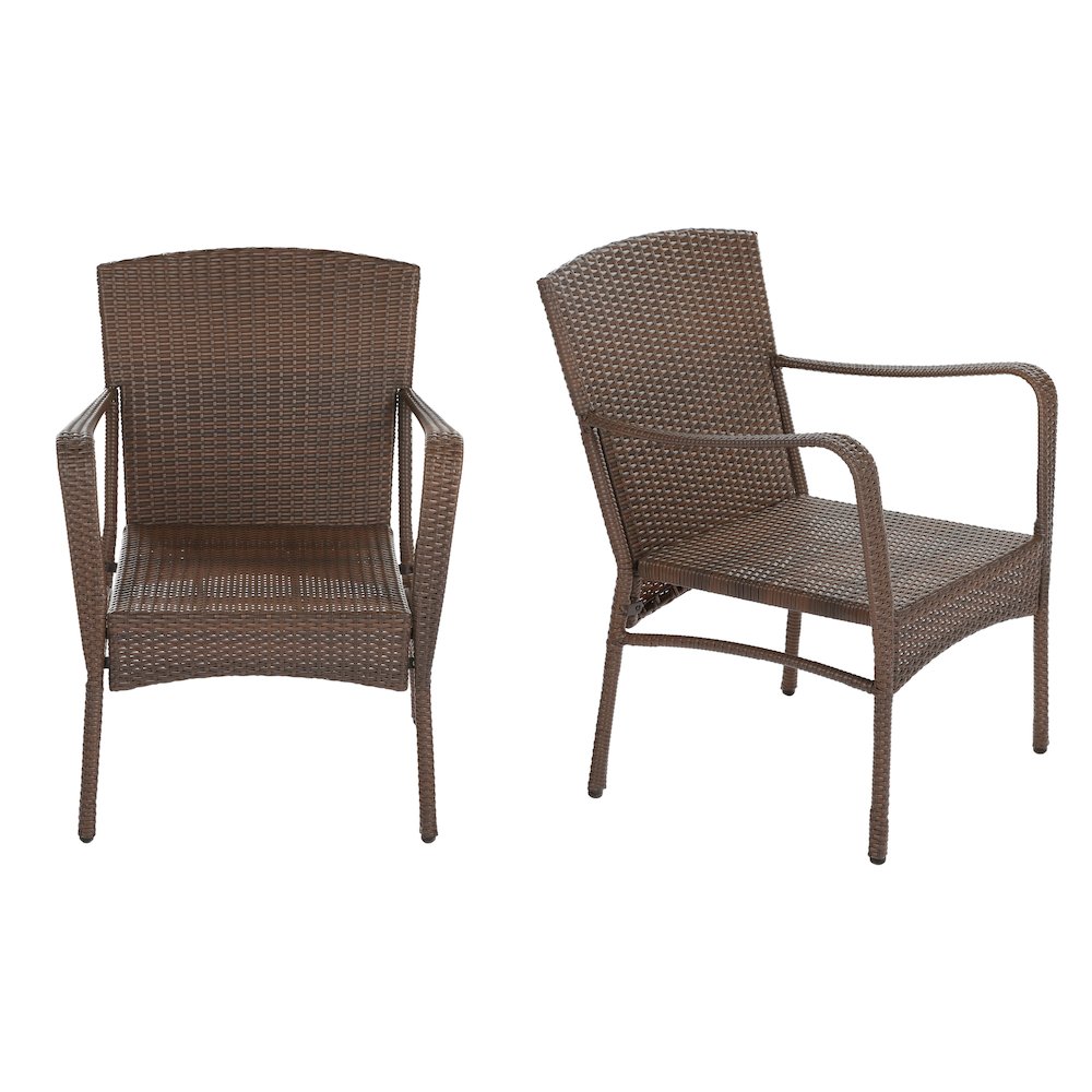 Leisure Collection Outdoor Garden Patio Furniture 3 Pc Conversation Set. Picture 3