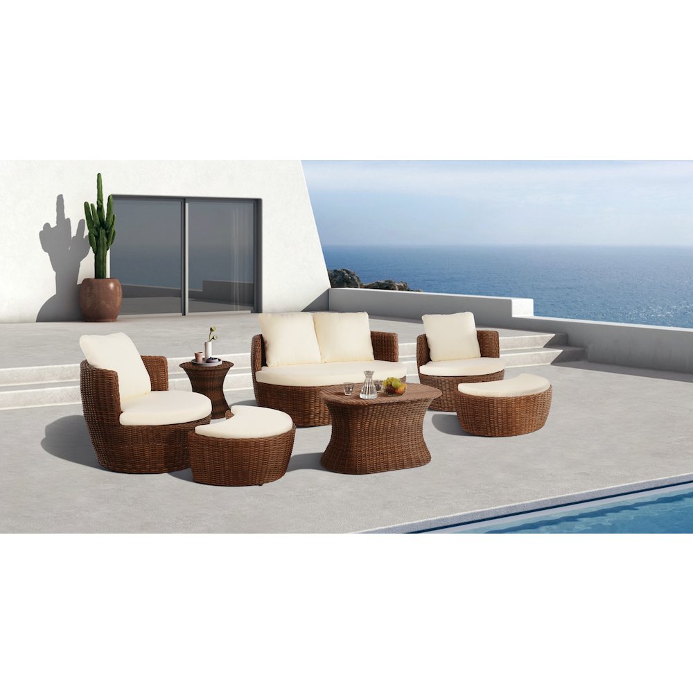 Outdoor 7-Piece Ottoman Set. Picture 2