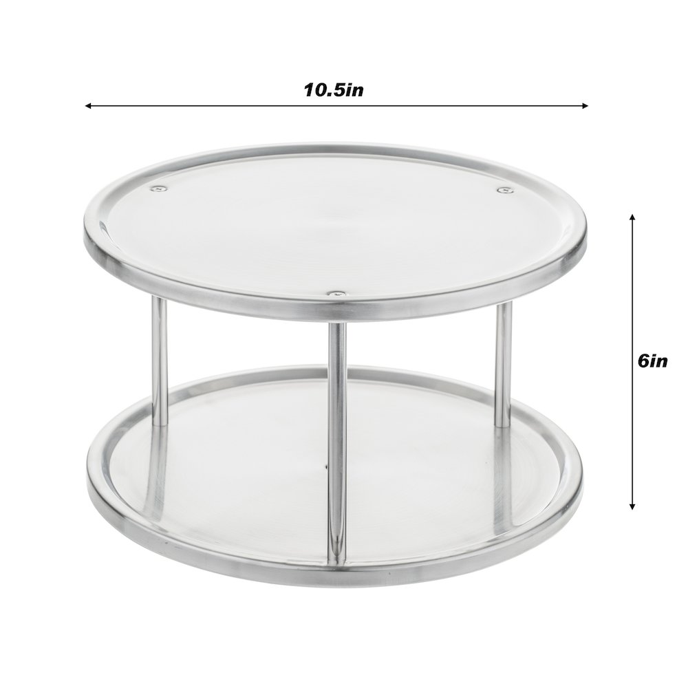 Stainless Steel Two-Tier Turn. Picture 2