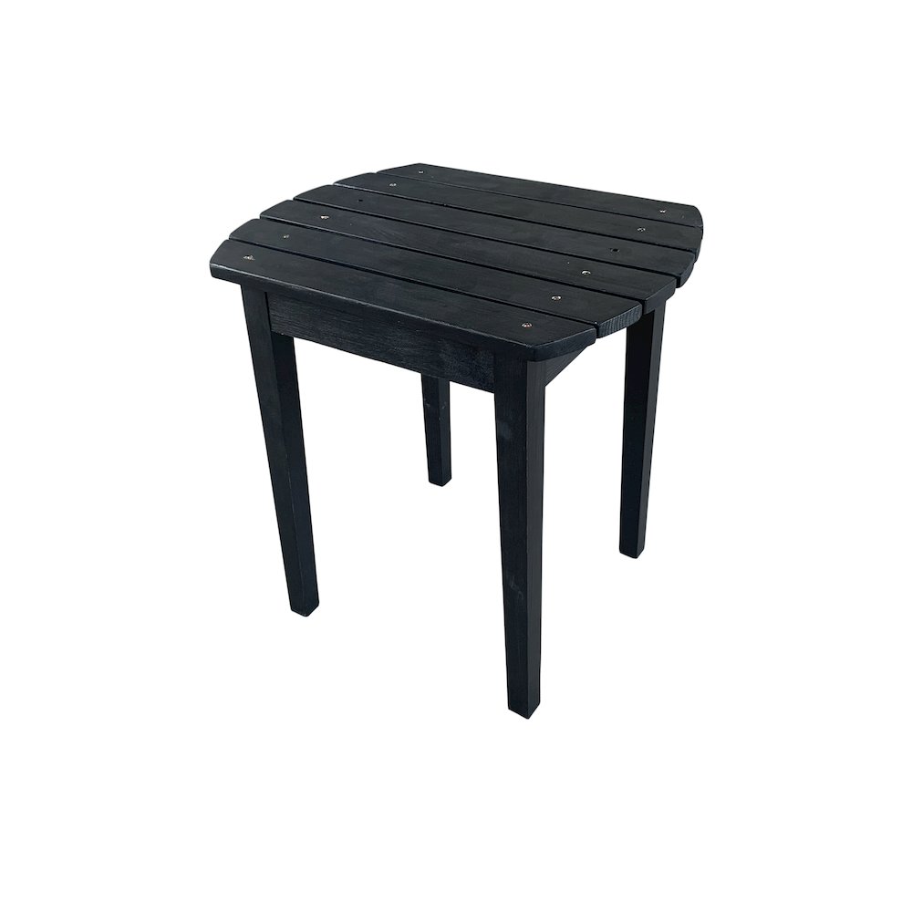 Sky Blue Solid Wood Side Table. Picture 1