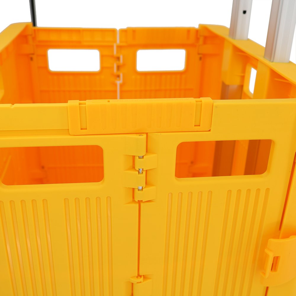 Foldable Utility Crate With 360° Spinner Wheels & Telescopic Handle. Picture 4