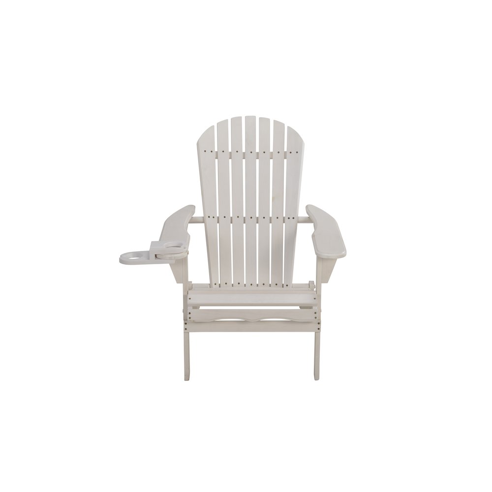 Foldable Adirondack Chair With Cup Holder. Picture 1