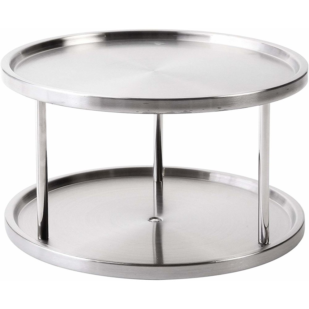 Stainless Steel Two-Tier Turn. Picture 1
