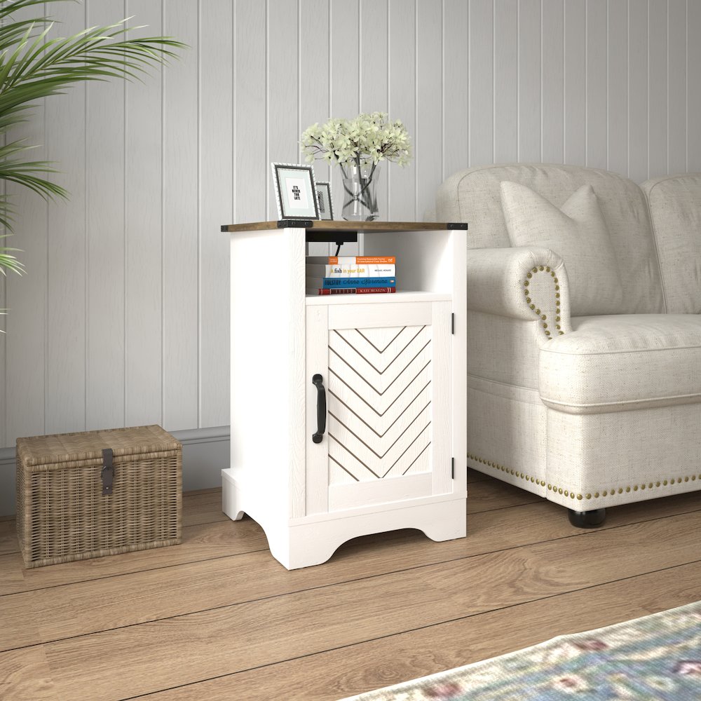 Mpf Wood Nightstand Side. Picture 4