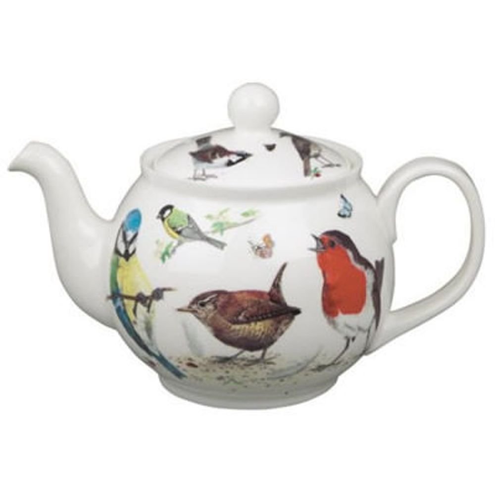 Roy Kirkham Classic Teapot-Gard Birds. Picture 1