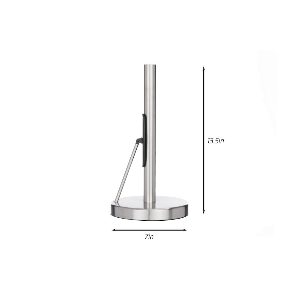 Stainless Steel Paper Towel Holder With Tension Arm. Picture 3