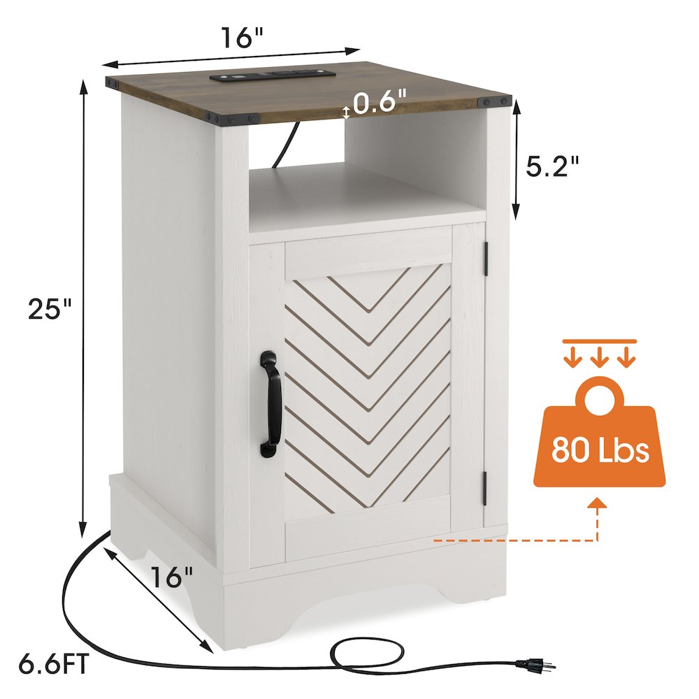 Mpf Wood Nightstand Side. Picture 3