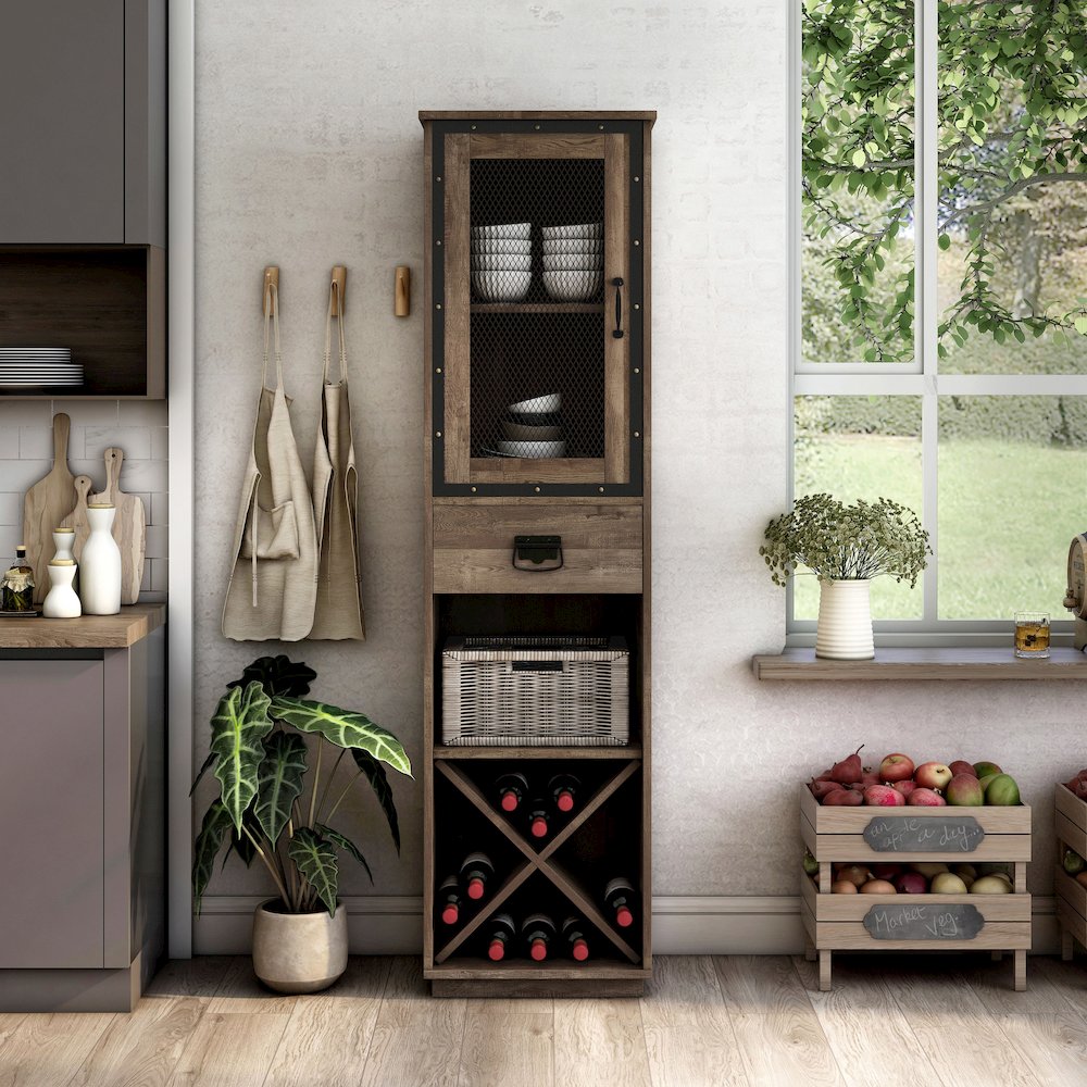 Musa Multi-Storage Wood Buffet with Doors. Picture 6