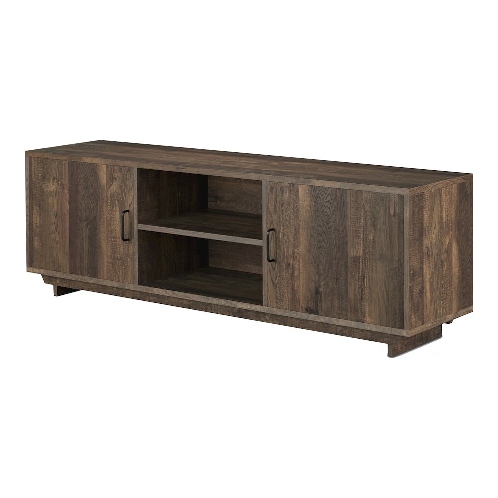 Krella Wood Rustic 62-Inch TV Stand in Reclaimed Oak. Picture 1