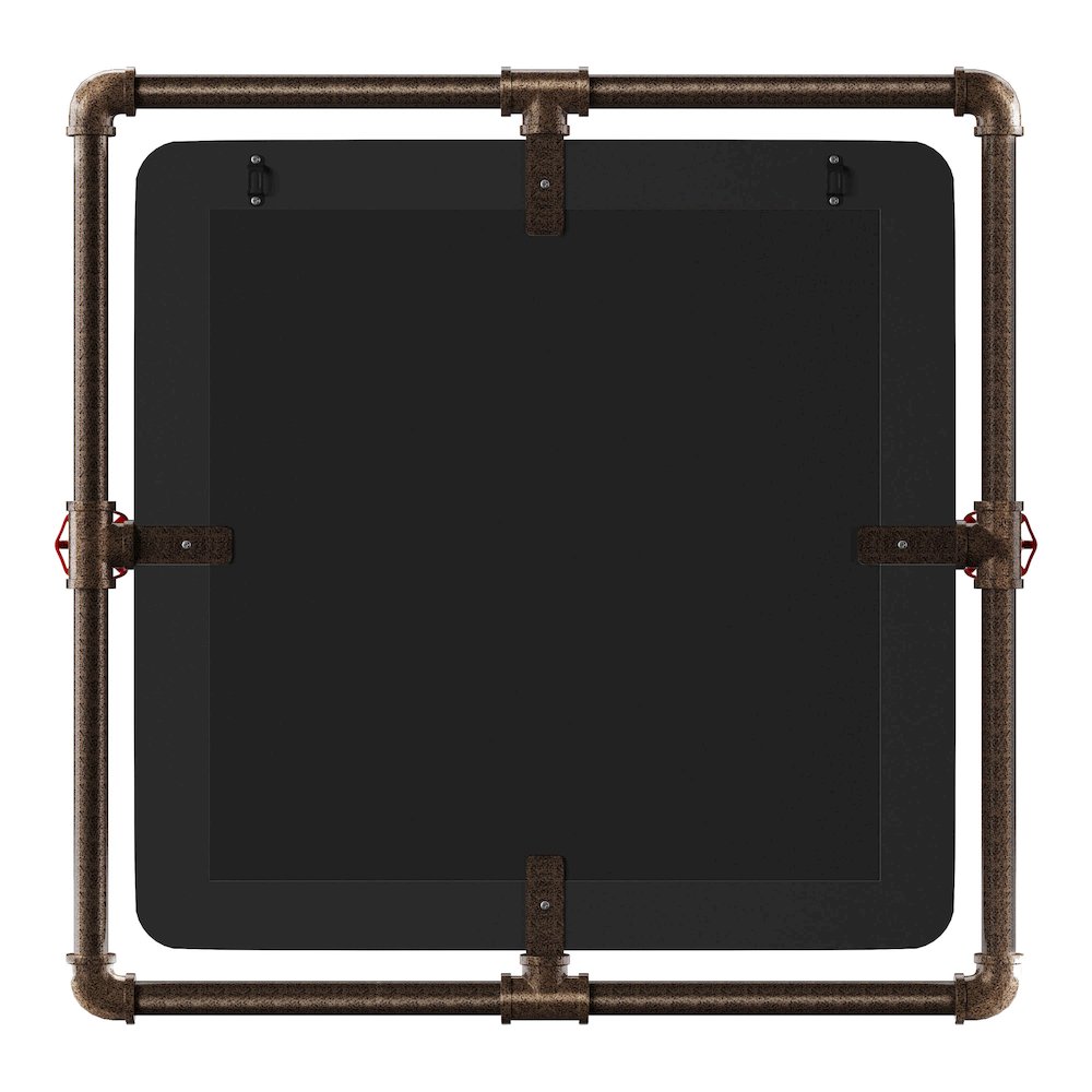 Harimon Rectangle Wood Wall Mirror. Picture 3