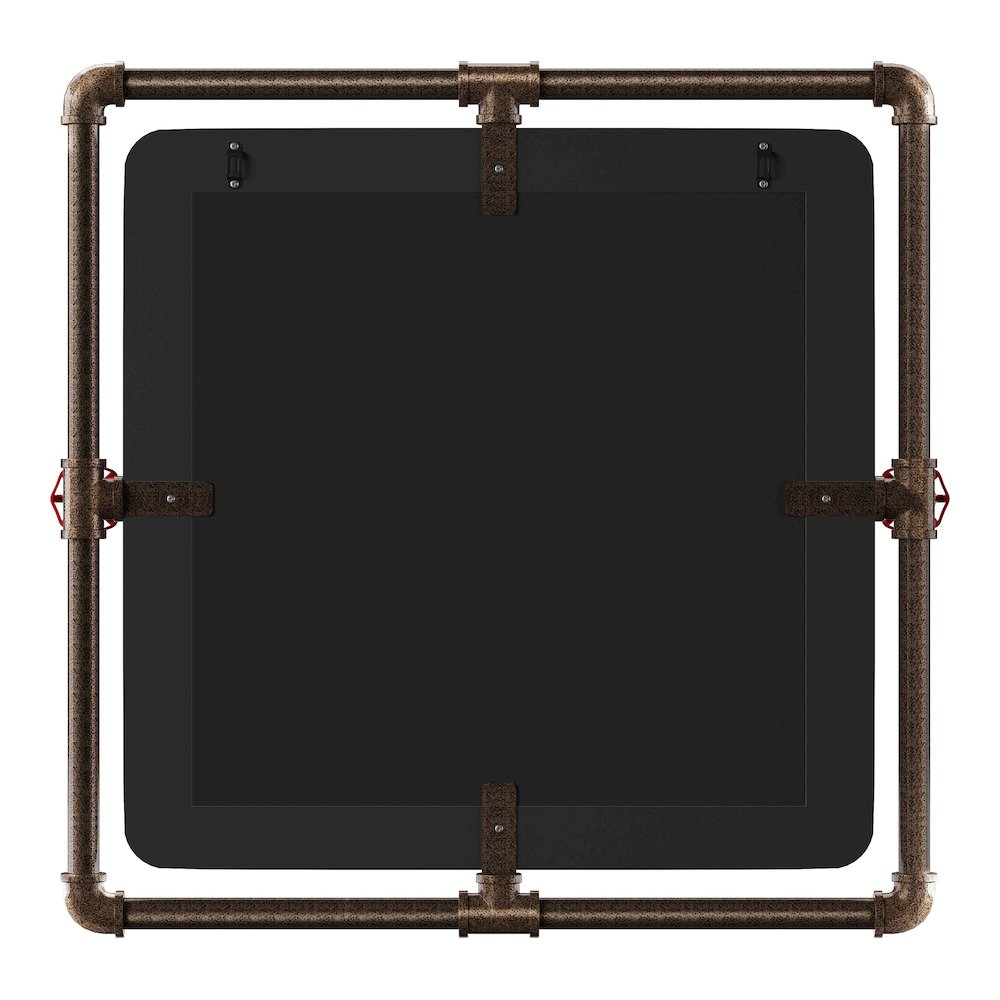 Harimon Rectangle Wood Wall Mirror. Picture 3