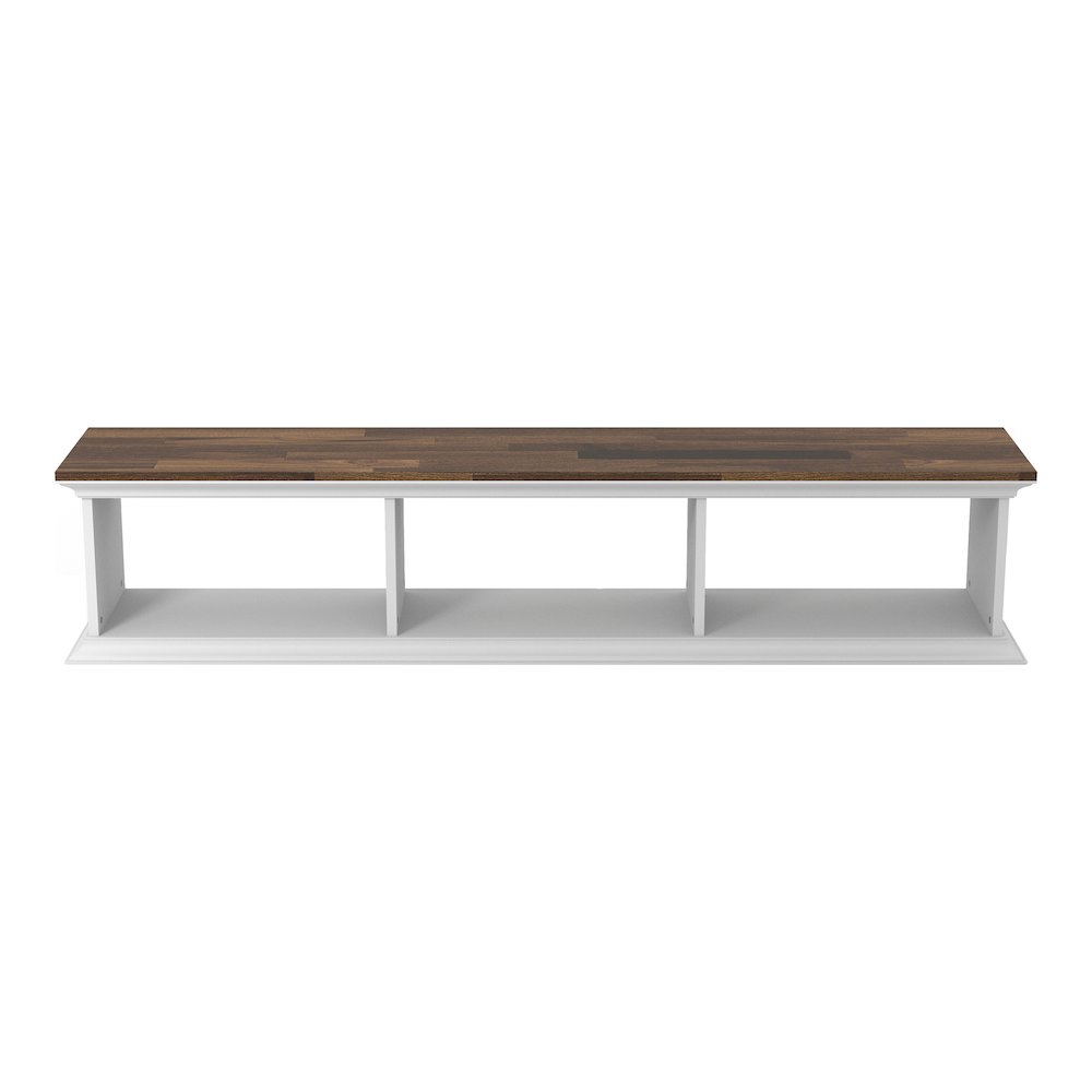 Trina Indoor 3-Shelf Wood Wall-Mounted Floating TV Console. Picture 2