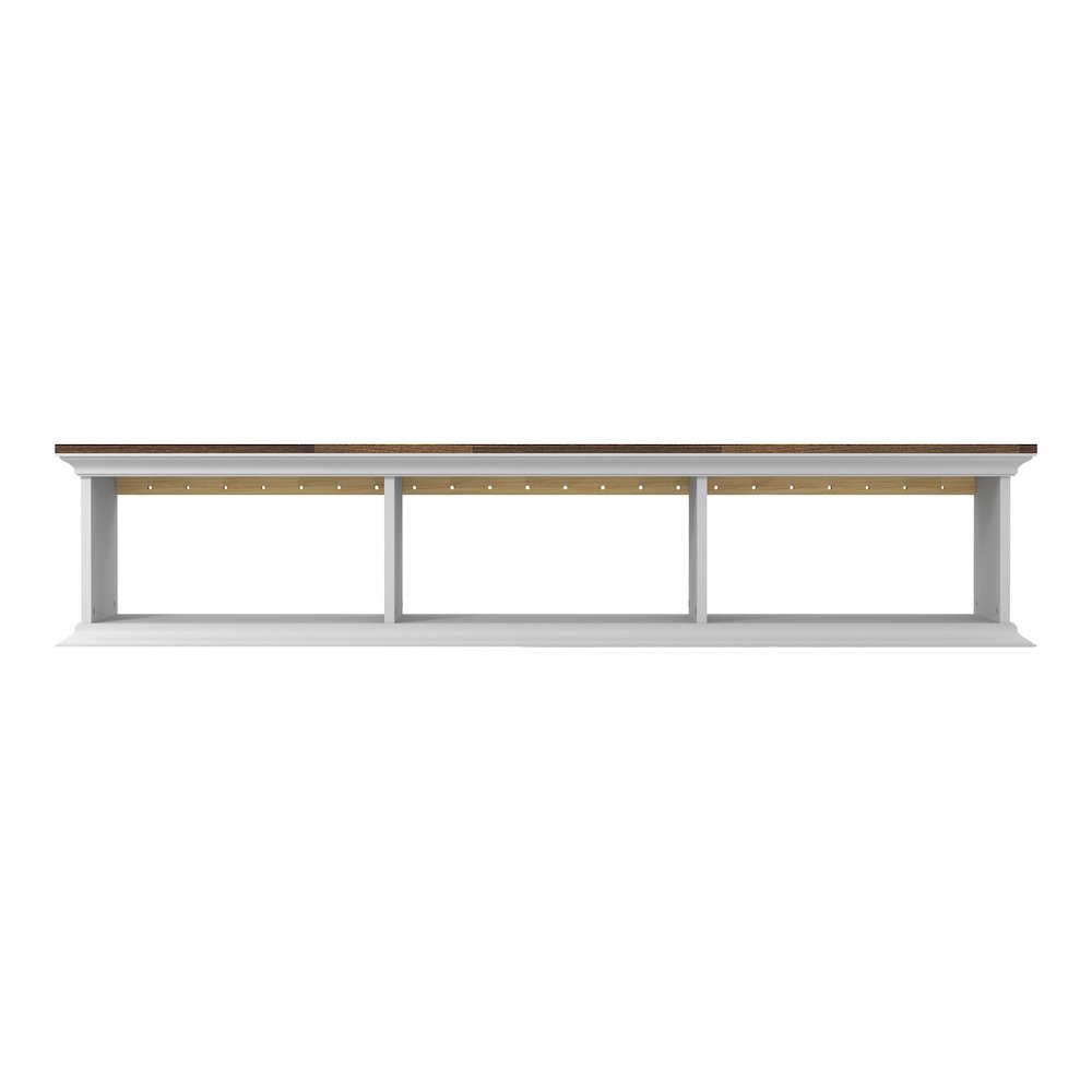 Trina Indoor 3-Shelf Wood Wall-Mounted Floating TV Console. Picture 3