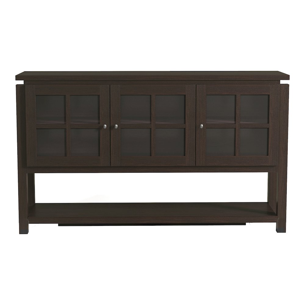 Tellun Contemporary Wood Multi-Storage Buffet in Walnut. Picture 3