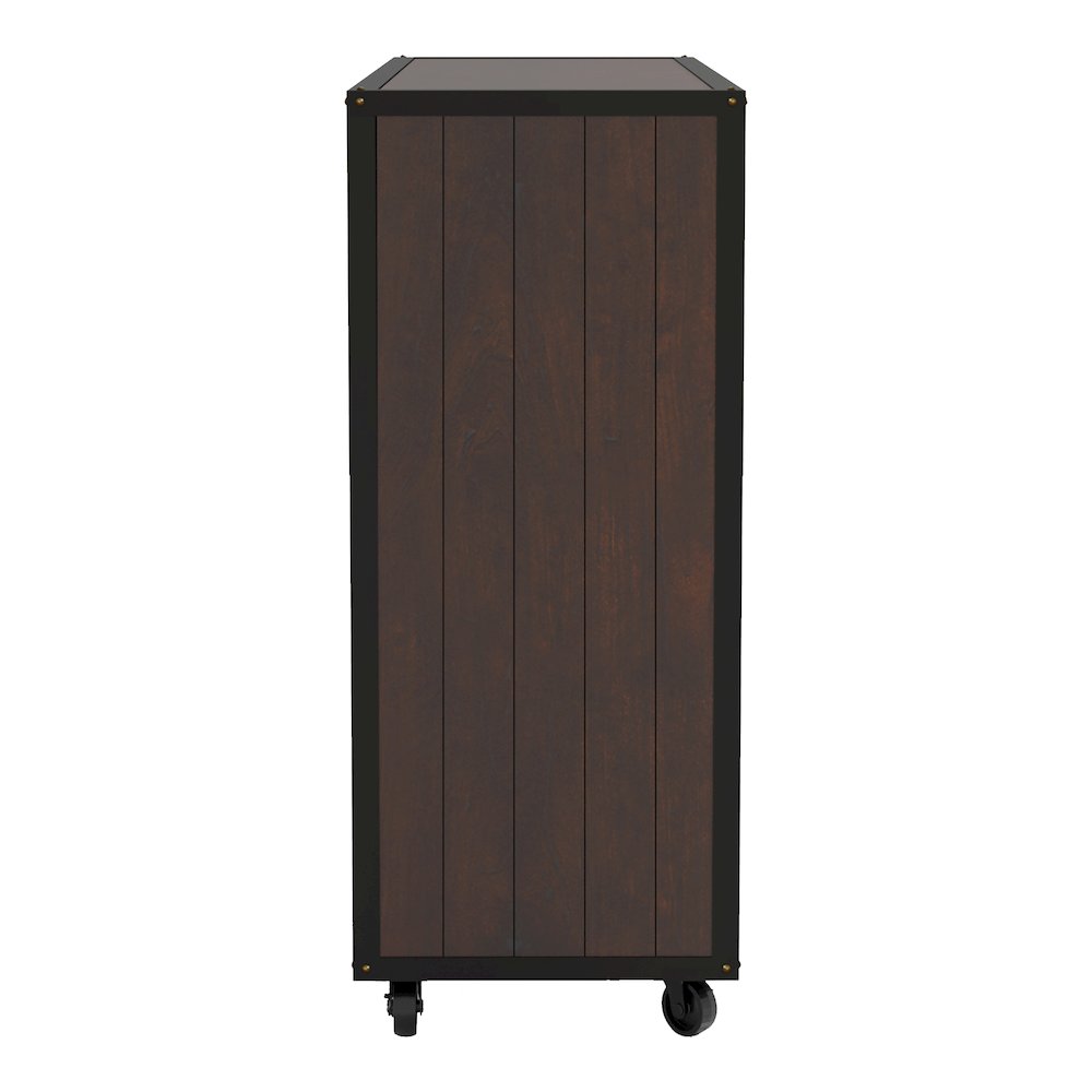 Alan Wood Multi-Storage Buffet with Casters in Walnut. Picture 3