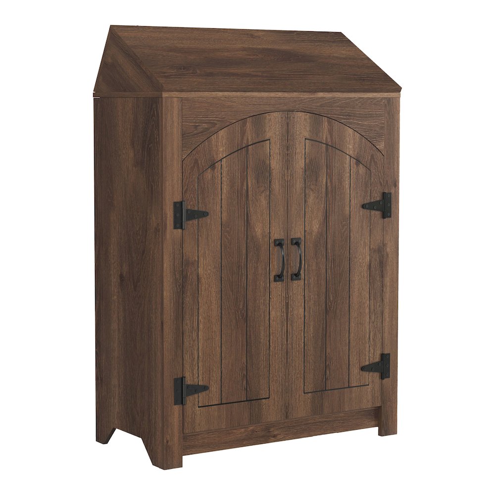 Amos 2-Door Wood Shoe Cabinet. Picture 1