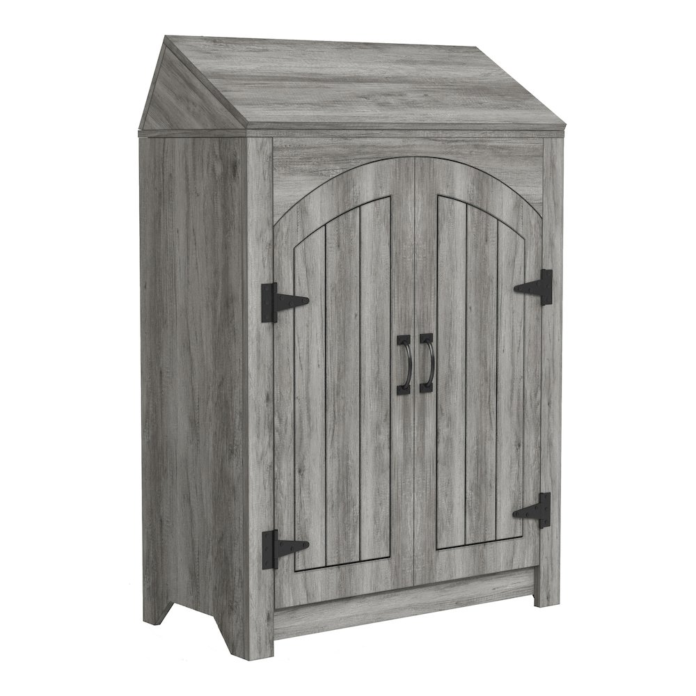 Amos 2-Door Wood Shoe Cabinet. Picture 1