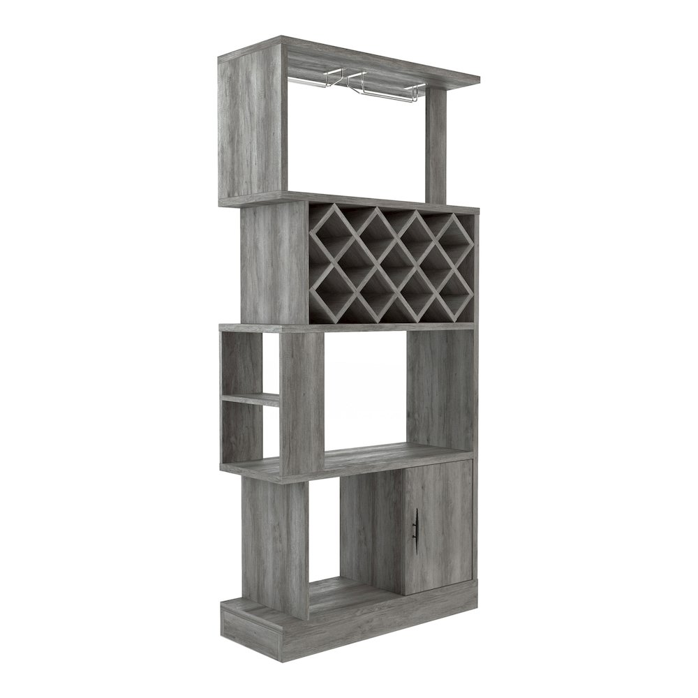 Arlo 11-Bottle Wood Wine Cabinet. Picture 1