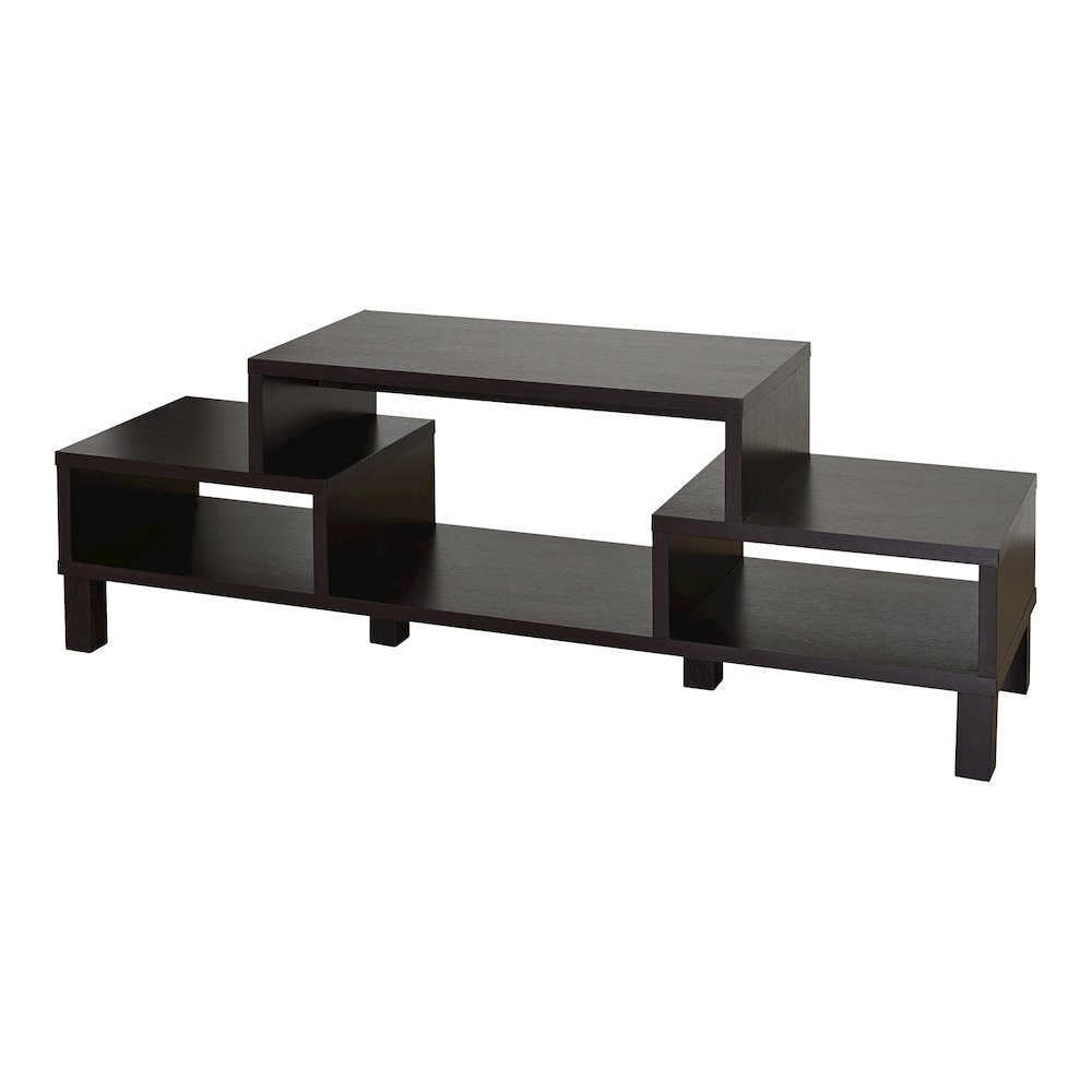 Merino Modern Wood 60-Inch TV Stand in Brown. Picture 1