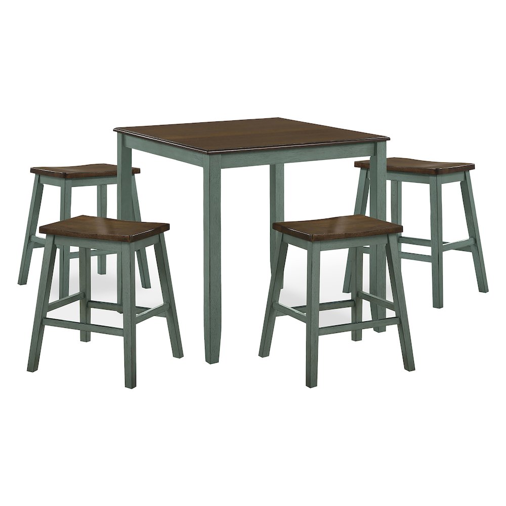 Silva Wood 5-Piece Counter Dining Set. Picture 1