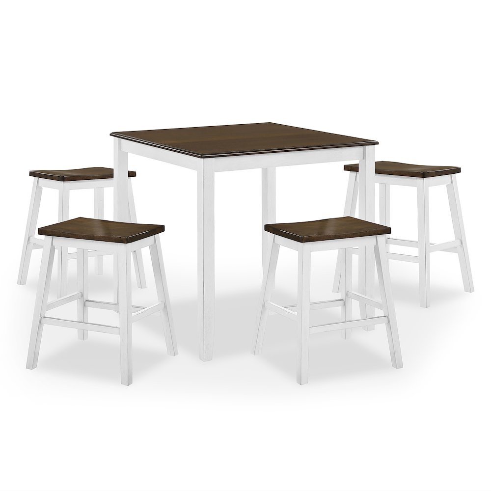 Silva Wood 5-Piece Counter Dining Set. Picture 1