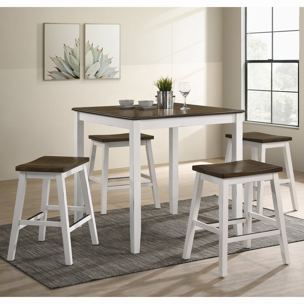 Silva Wood 5-Piece Counter Dining Set. Picture 4