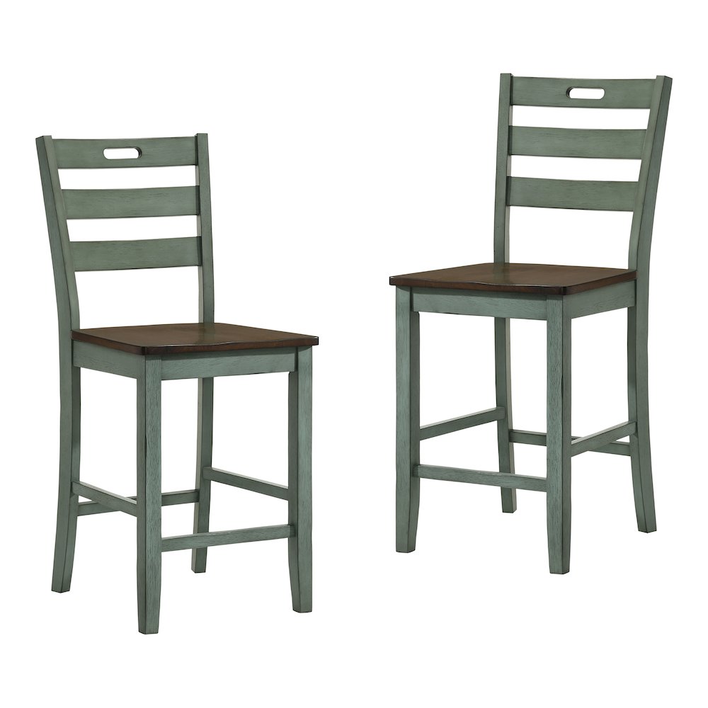 Elda Wood Counter Height Dining Chair (Set of 2). Picture 1