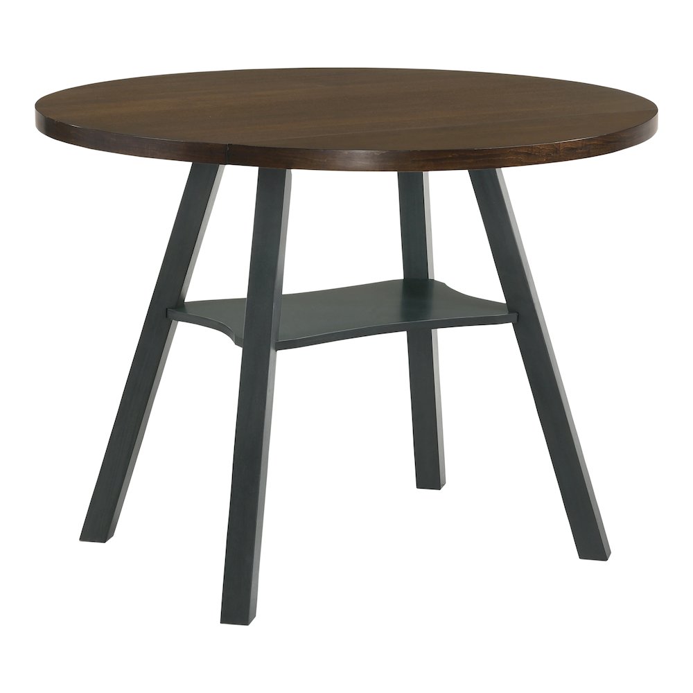 Elda Wood Drop-Leaf Counter Height Dining Table. Picture 1