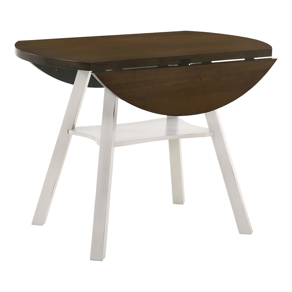 Elda Wood Drop-Leaf Counter Height Dining Table. Picture 2