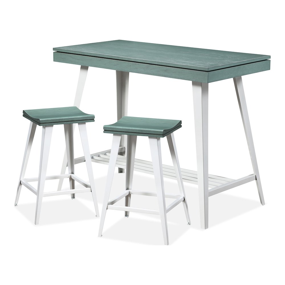 Melba Wood 3-Piece Counter Height Table Set. Picture 1