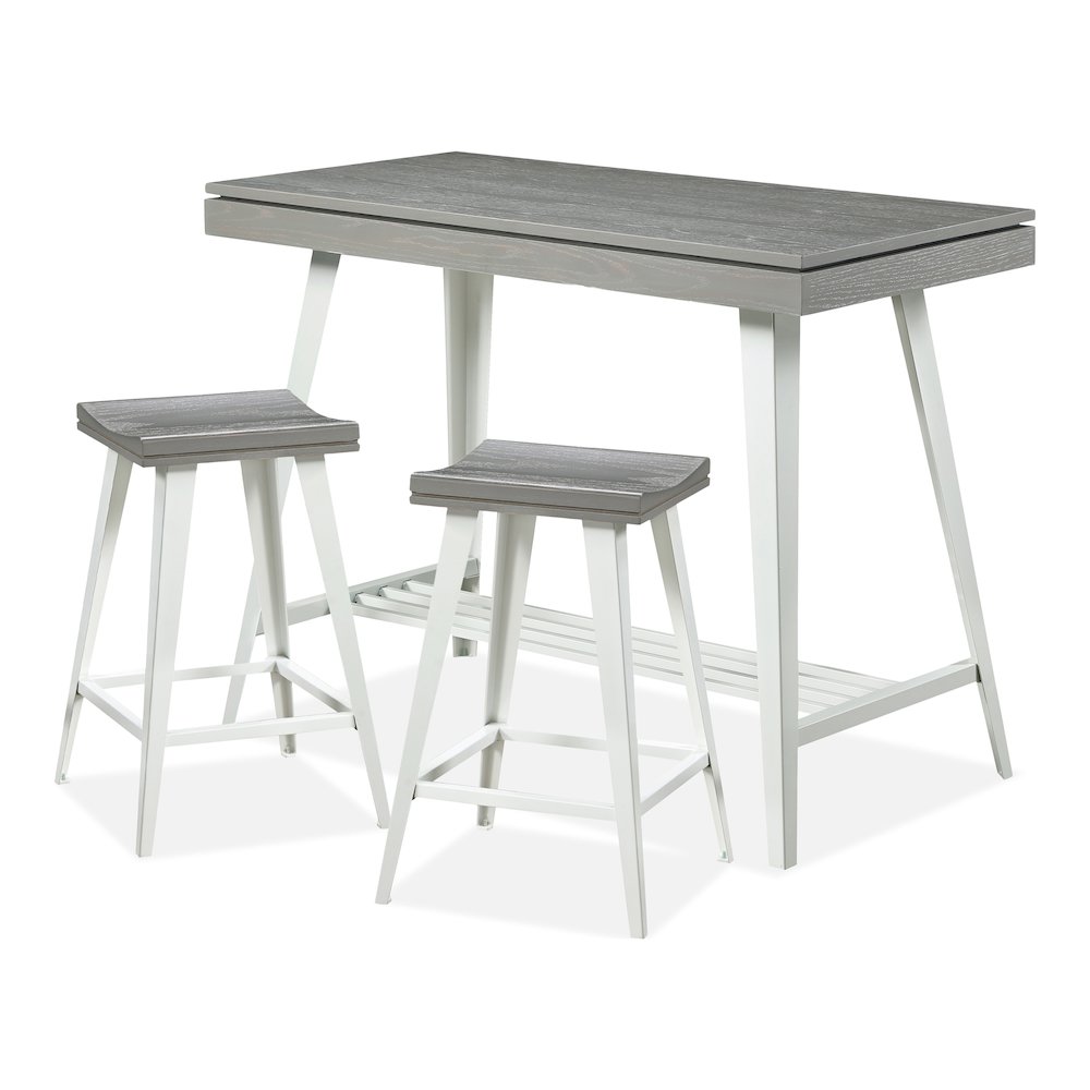 Melba Wood 3-Piece Counter Height Table Set. Picture 1