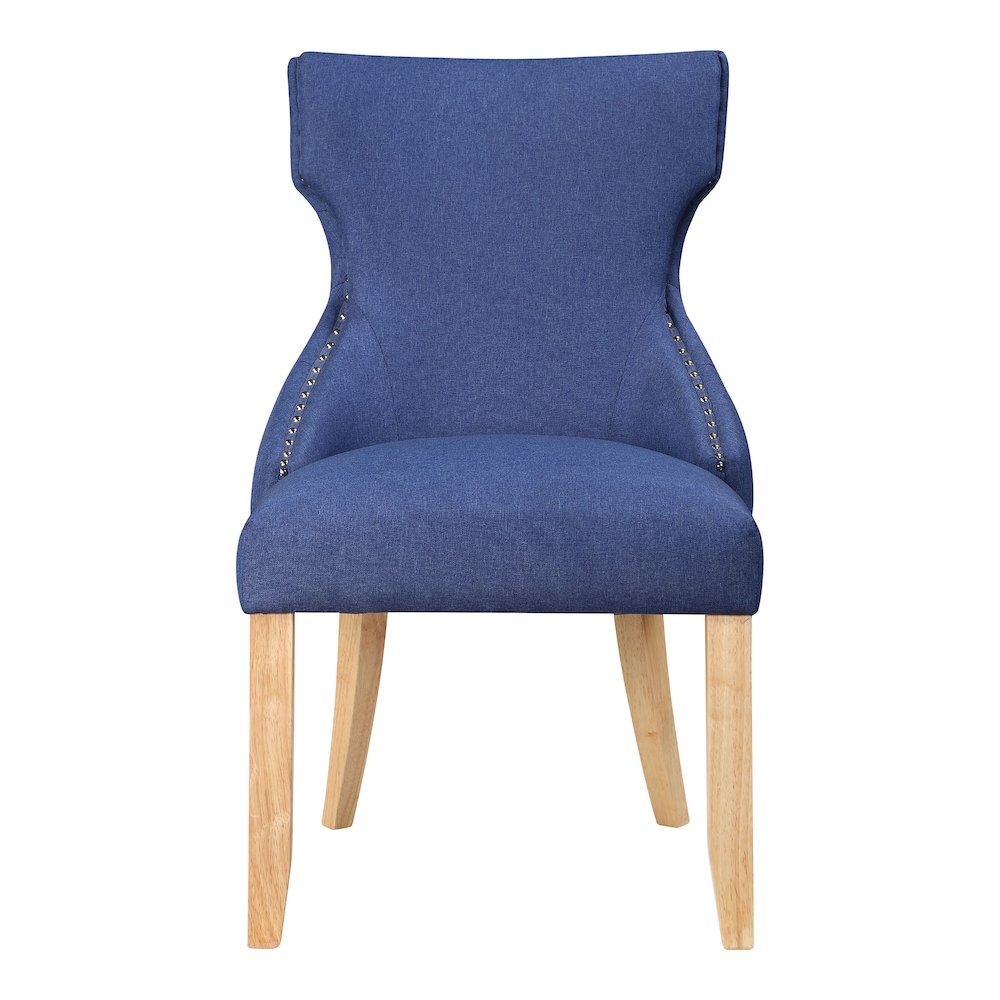 Glanz Linen Fabric Wing-Back Side Chair (Set of 2). Picture 2