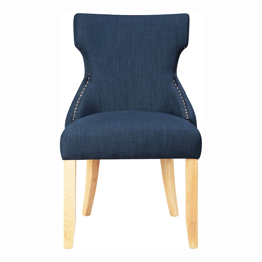 Glanz Linen Fabric Wing-Back Side Chair (Set of 2). Picture 2