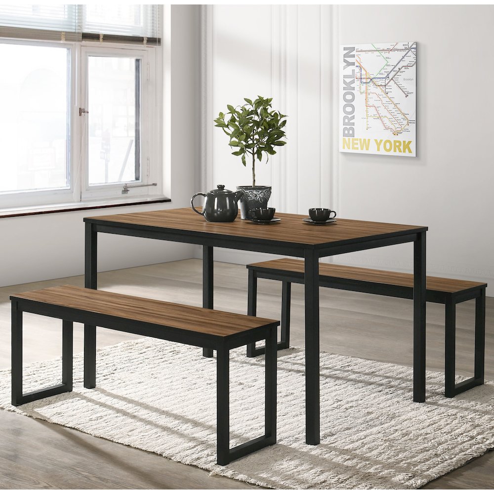 Caritina Wood 3-Piece Counter Height Dining Set. Picture 4