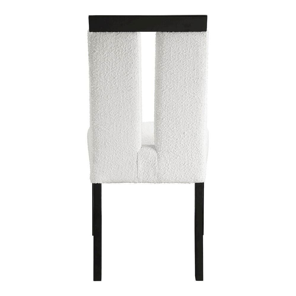 Prat Boucle Upholstered Side Chairs in Black (Set of 2). Picture 3