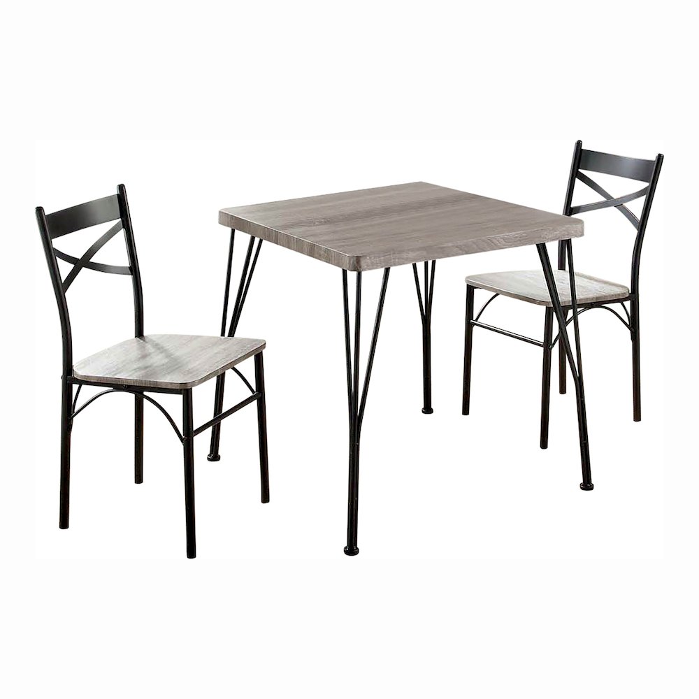Kelle Transitional Metal 3-Piece Dining Set. Picture 2