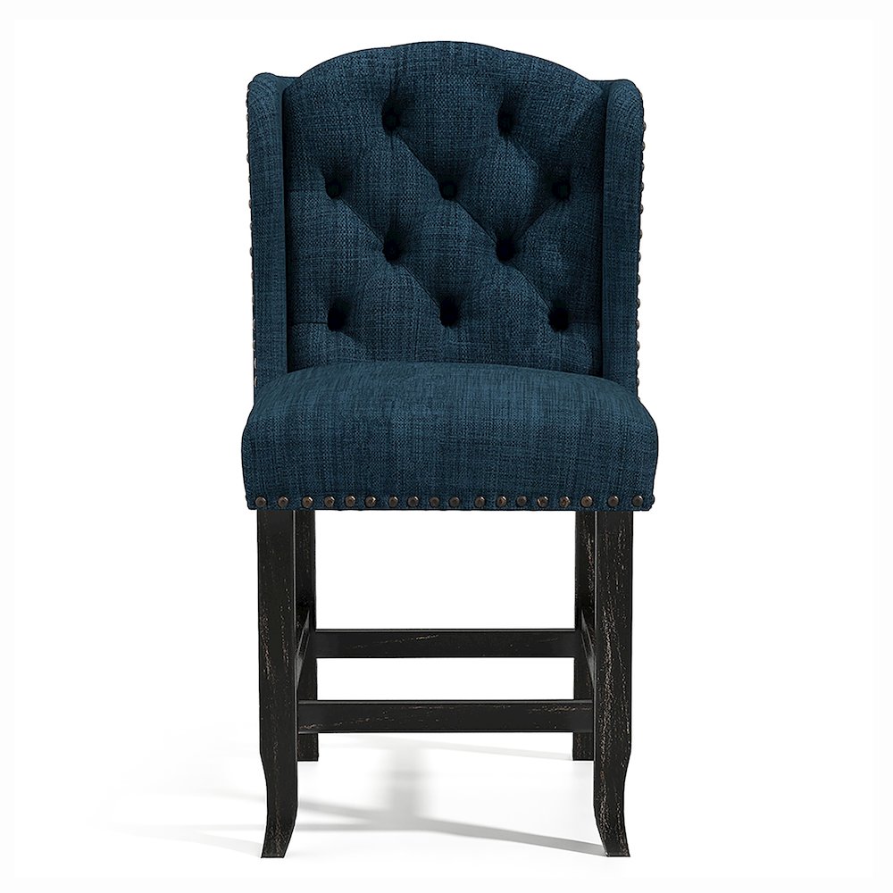 Sinuata Fabric Wingback Counter Chair (Set of 2). Picture 2