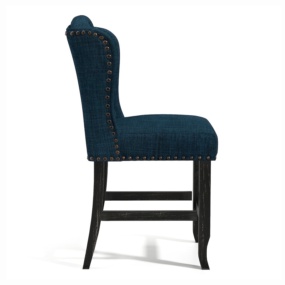 Sinuata Fabric Wingback Counter Chair (Set of 2). Picture 3