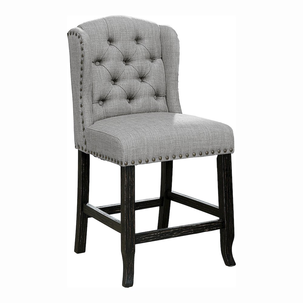 Sinuata Fabric Wingback Counter Chair (Set of 2). Picture 2