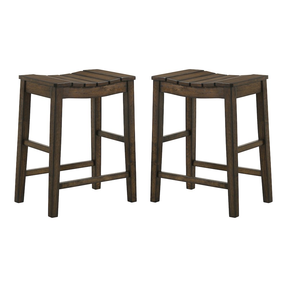 Niem Wood Counter Height Stools (Set of 2). Picture 1