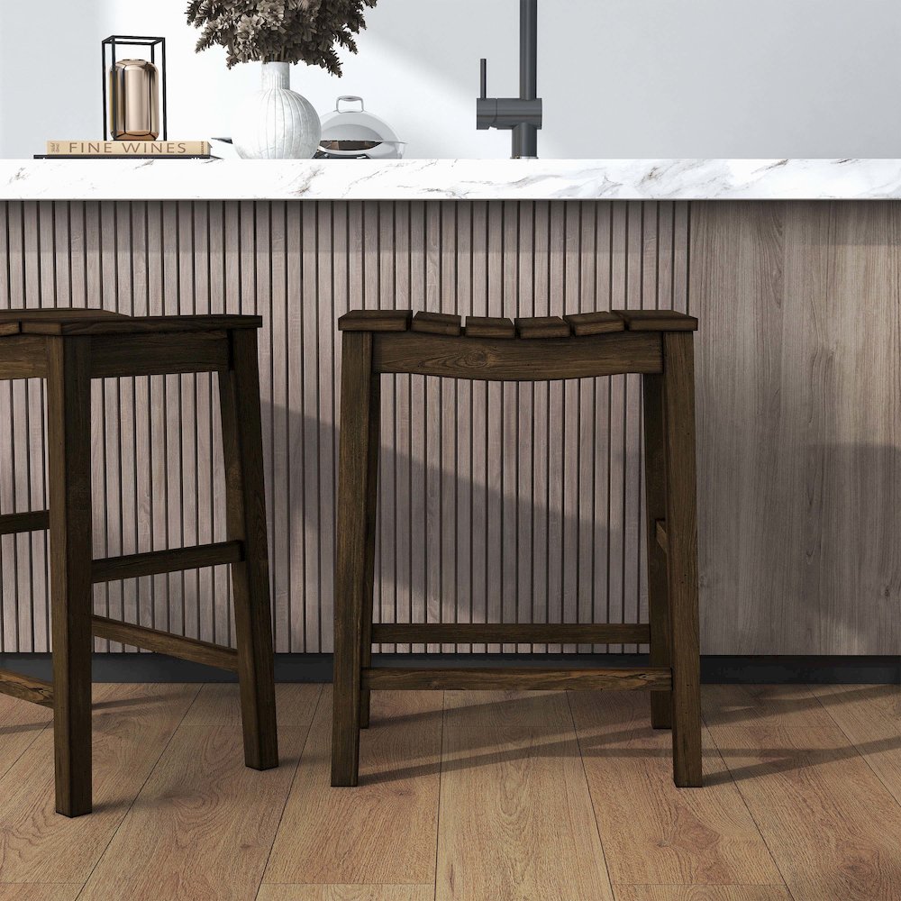 Niem Wood Counter Height Stools (Set of 2). Picture 5