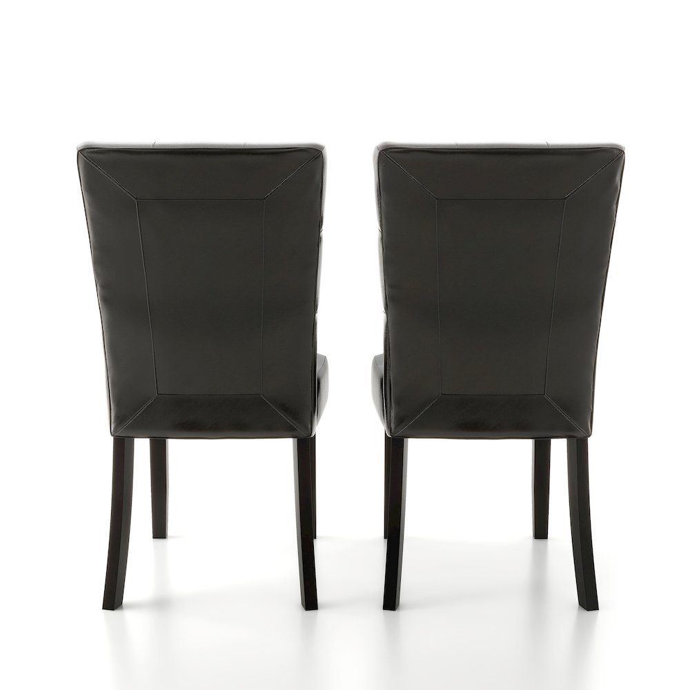 Peeves Faux Leather Dining Chair in Espresso (Set of 2). Picture 3