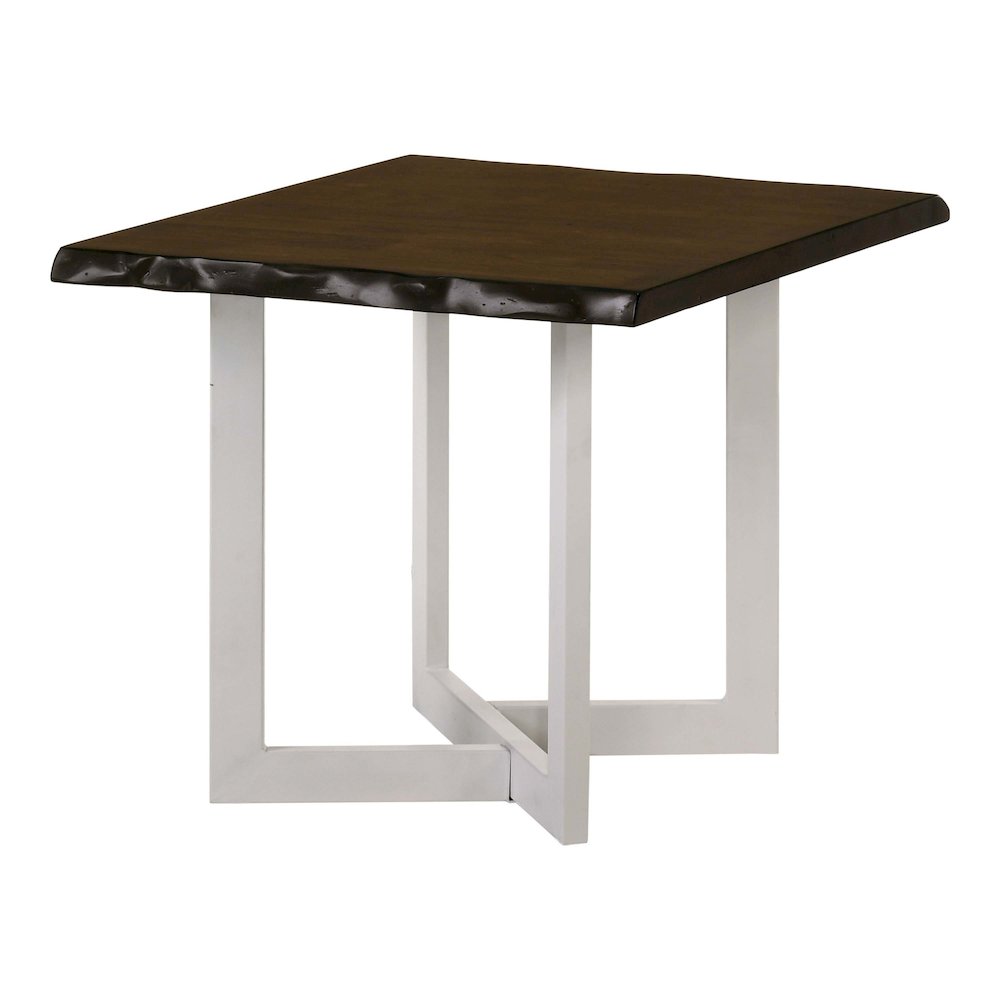 Krestian Wood 2-Piece Coffee Table Set in Oak and White. Picture 3