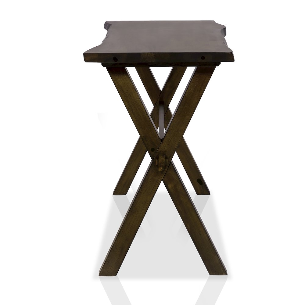 Bradden Transitional Solid Wood Console Table in Walnut. Picture 3