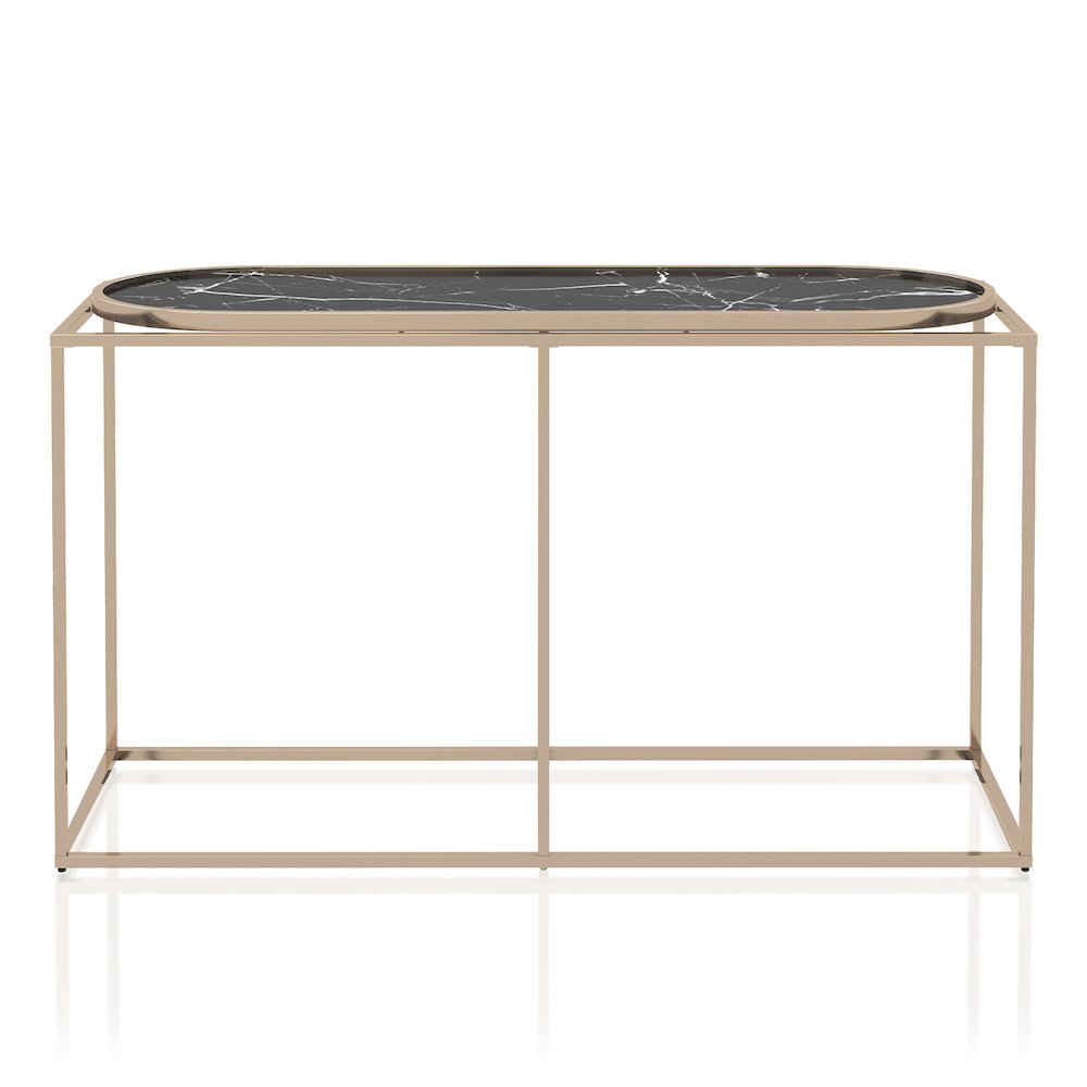 Abair Contemporary Metal Console Table. Picture 2