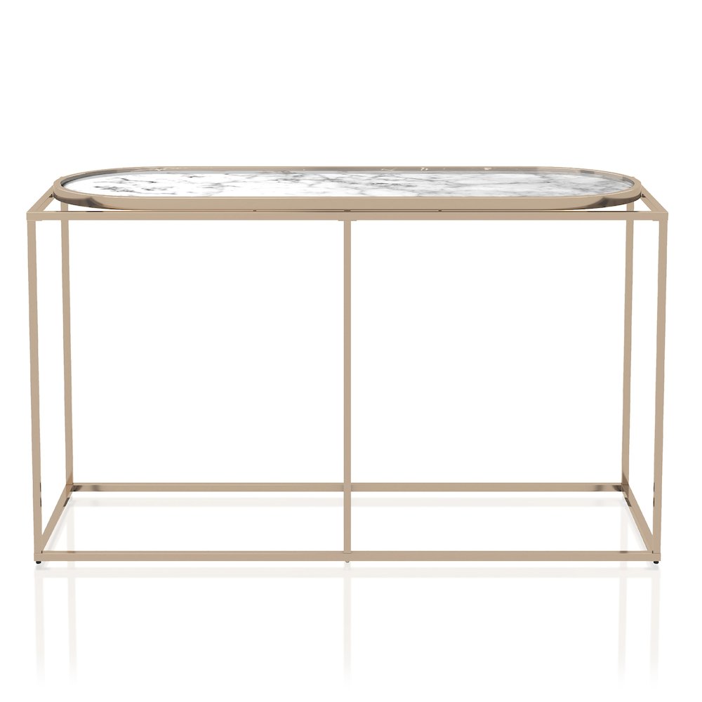 Abair Contemporary Metal Console Table. Picture 2