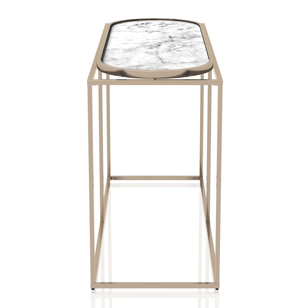 Abair Contemporary Metal Console Table. Picture 3