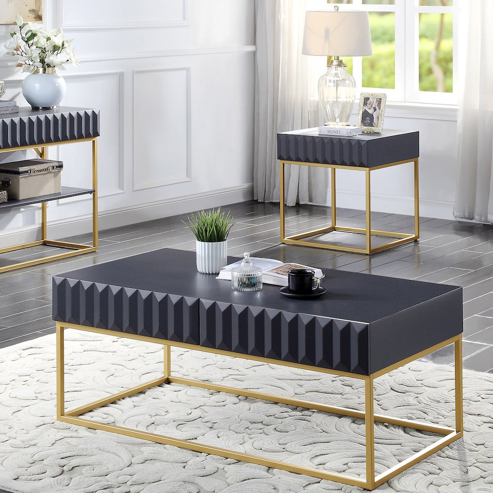 Giffore Metal 2-Piece Coffee Table Set. Picture 4