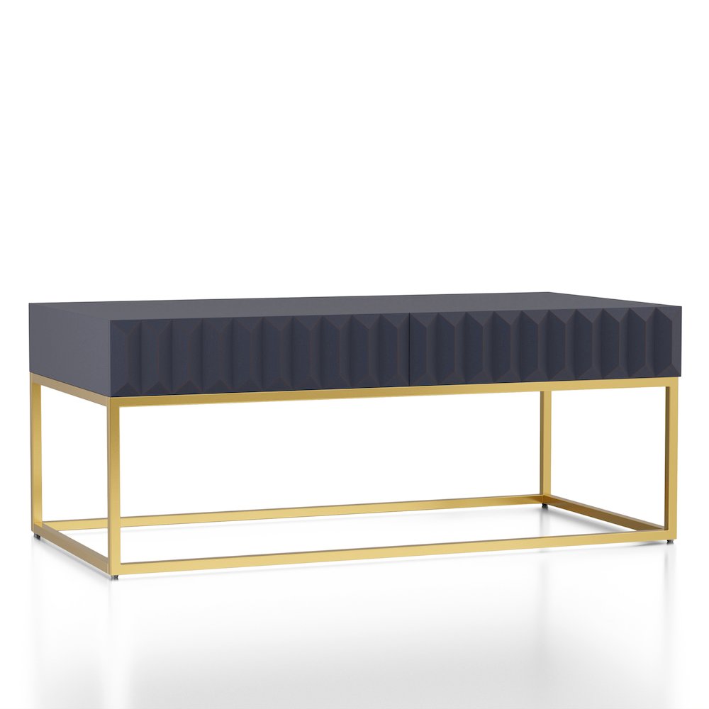 Giffore Metal 2-Drawer Coffee Table. Picture 1